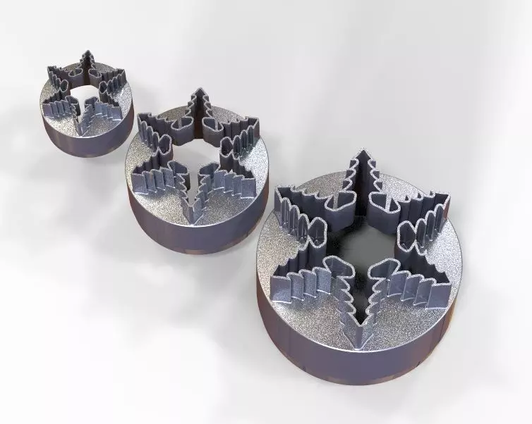 Cookie Cutter Tree and Circle 3D print model