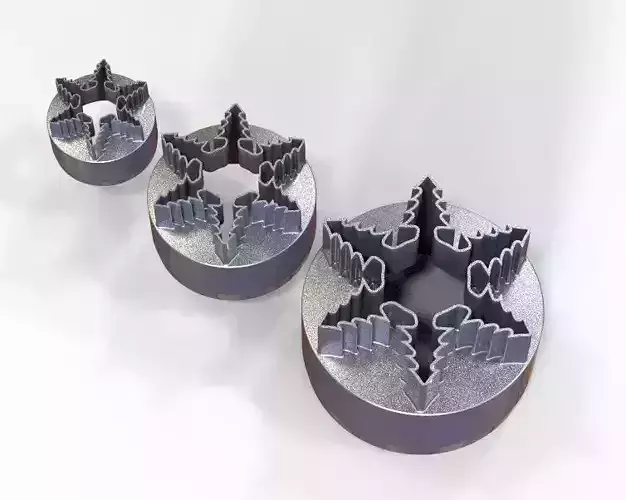 Cookie Cutter Tree and Circle 3D print model