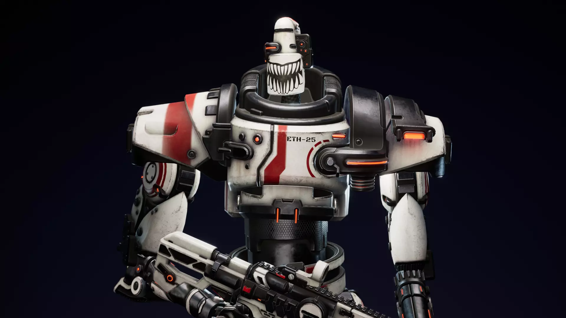 Etasphera25 sniper rifle in fortnite Low-poly 3D model_0