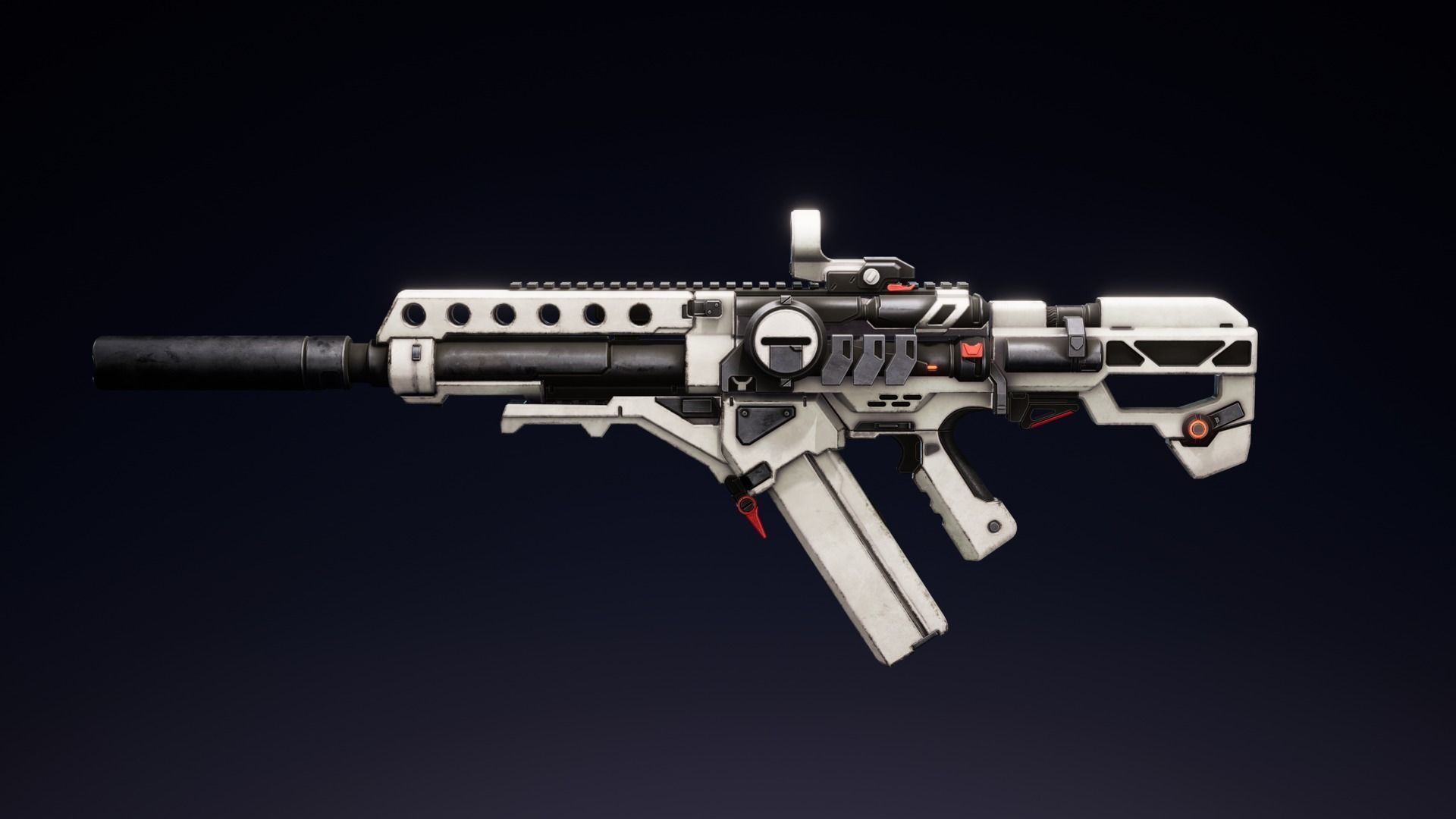 Etasphera25 sniper rifle in fortnite Low-poly 3D model_5