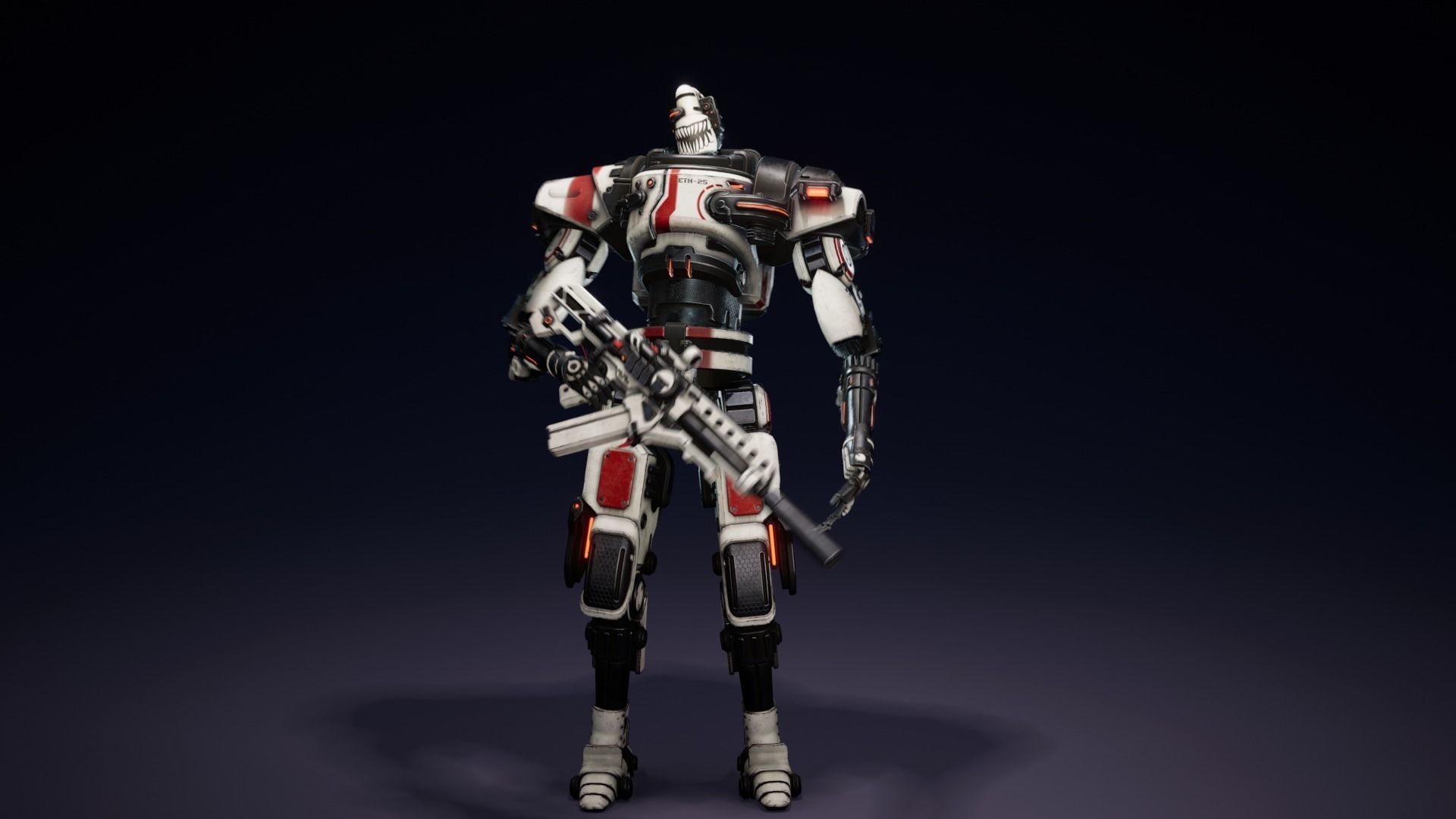 Etasphera25 sniper rifle in fortnite Low-poly 3D model_17