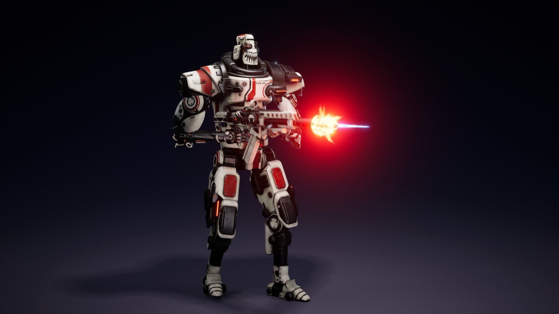 Etasphera25 sniper rifle in fortnite Low-poly 3D model_8