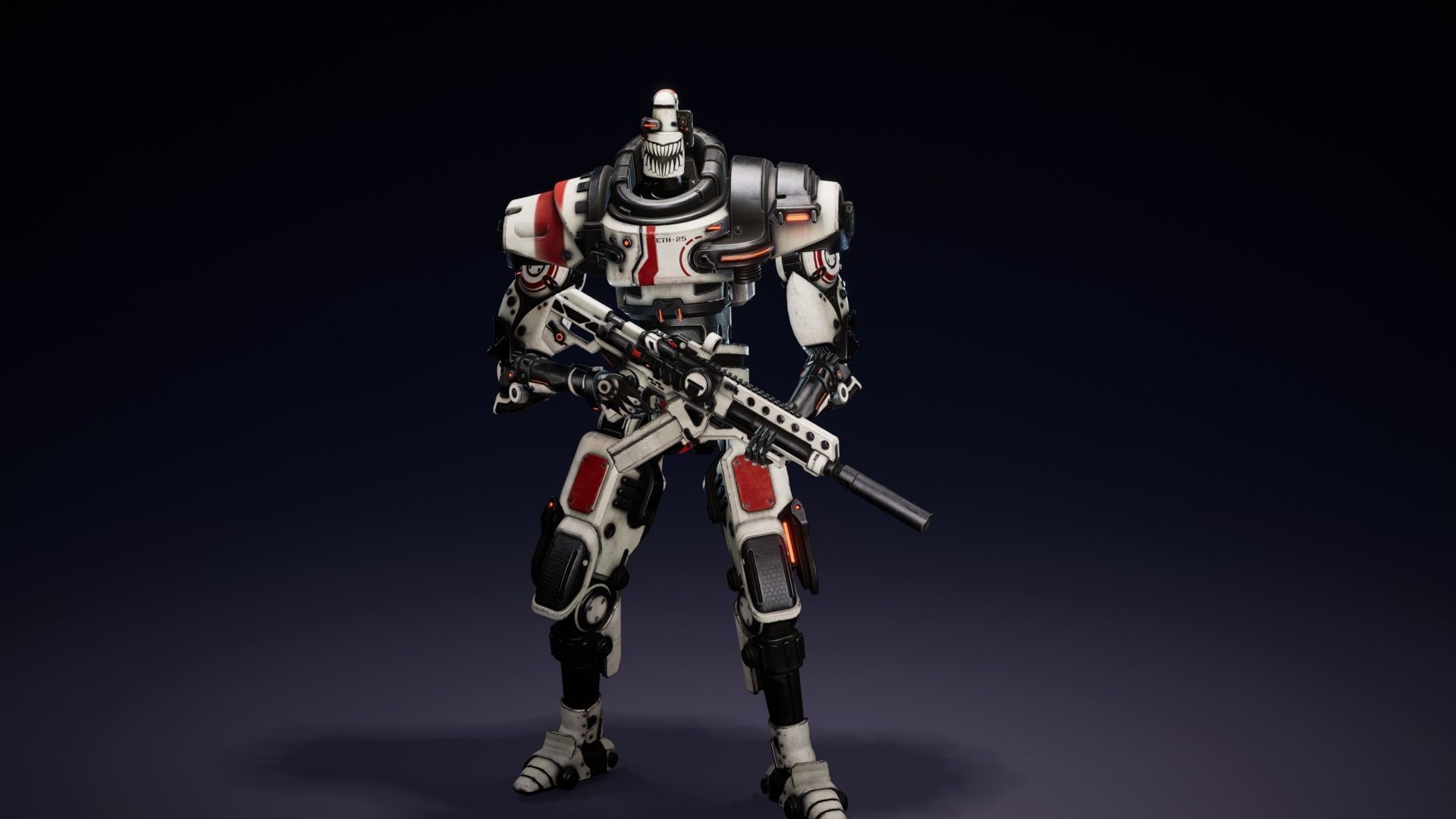 Etasphera25 sniper rifle in fortnite Low-poly 3D model_10