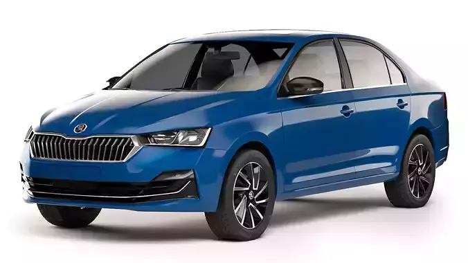 Skoda Rapid CN-spec sedan 2020 3D model