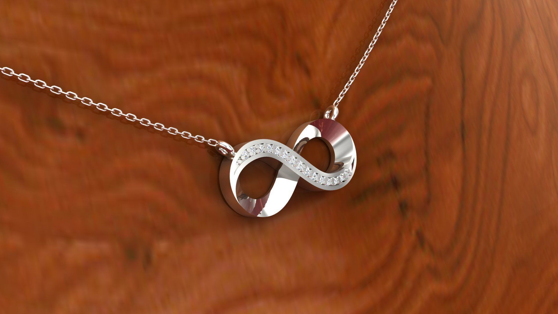 Pendant P9 The luxury female pendant with gem 3D print model_18