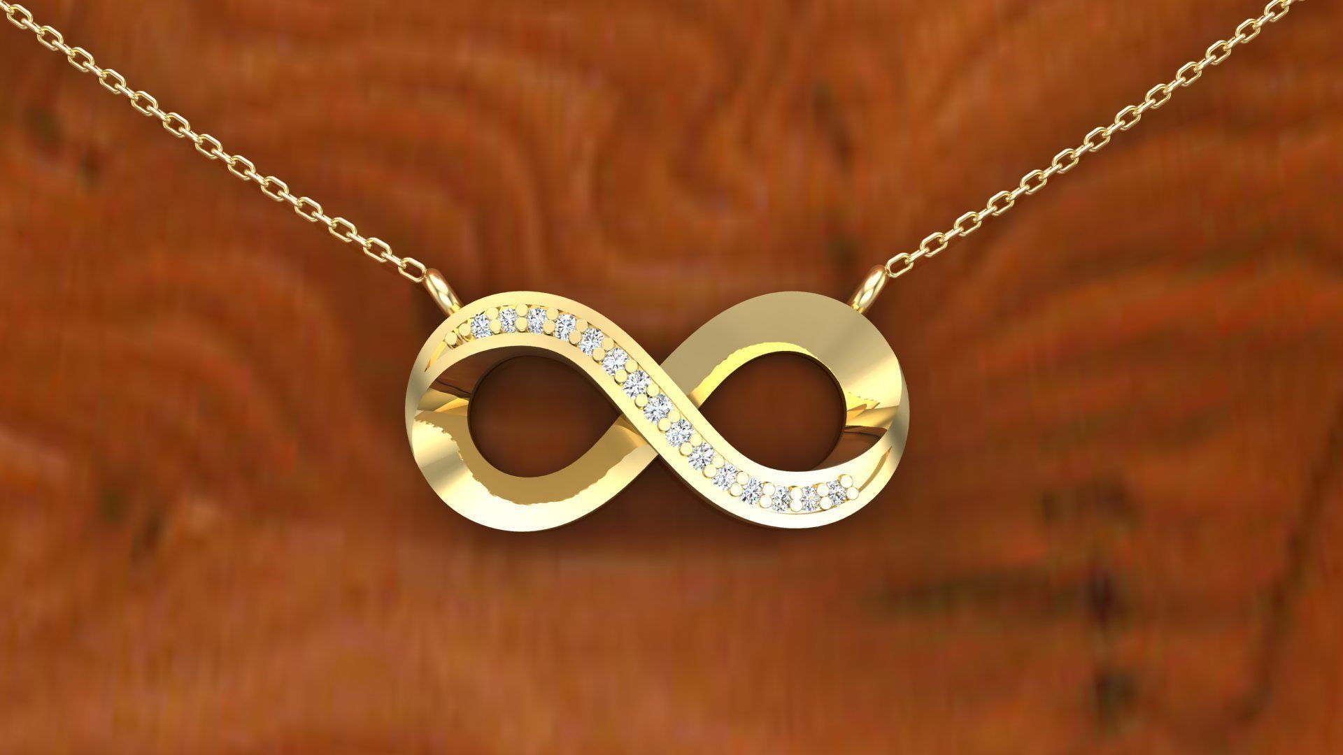 Pendant P9 The luxury female pendant with gem 3D print model_13