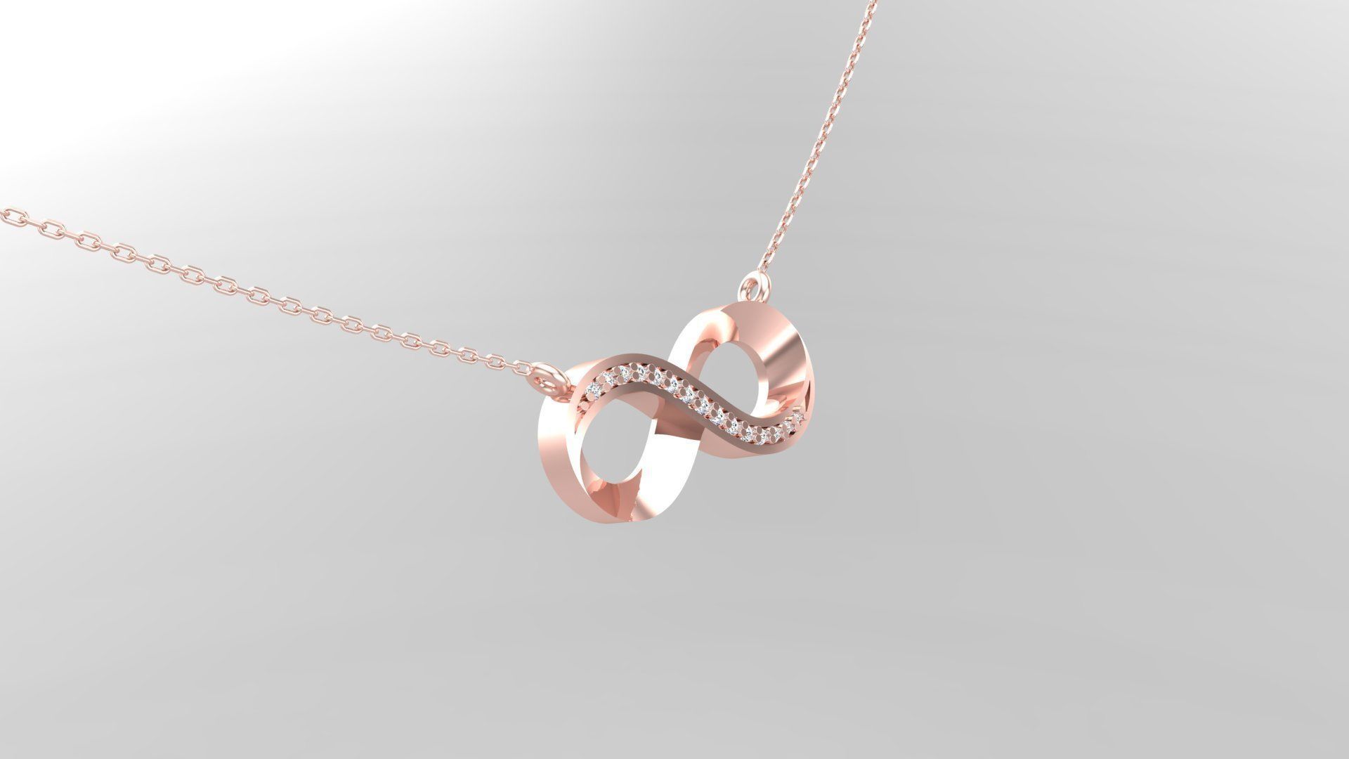 Pendant P9 The luxury female pendant with gem 3D print model_1