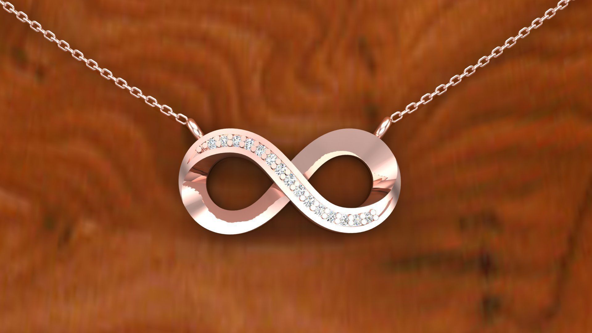 Pendant P9 The luxury female pendant with gem 3D print model_16