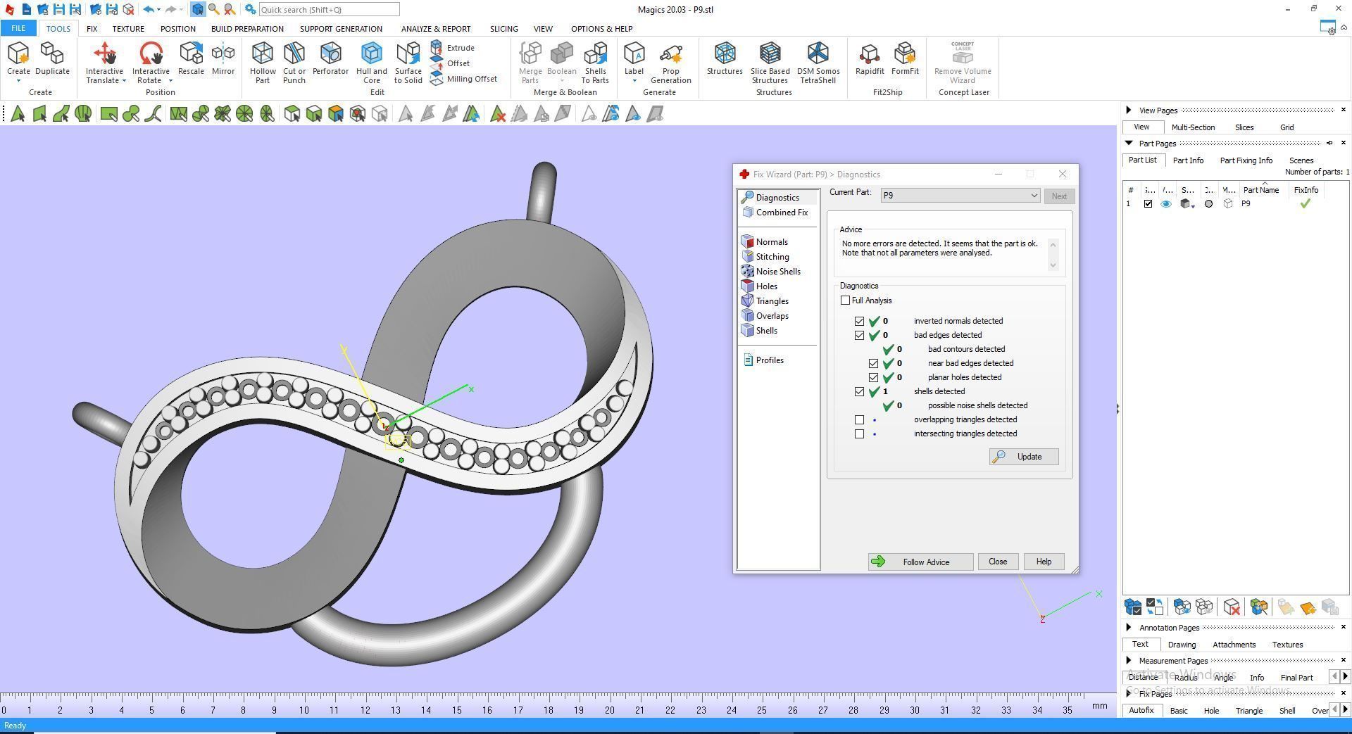 Pendant P9 The luxury female pendant with gem 3D print model_12