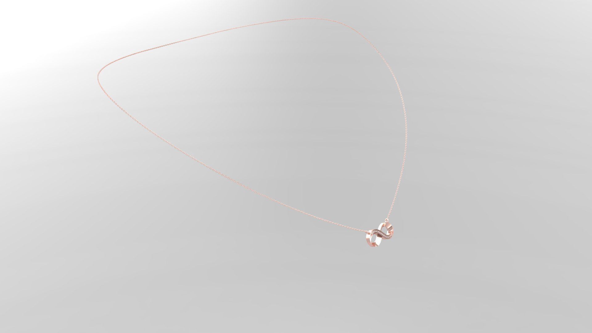 Pendant P9 The luxury female pendant with gem 3D print model_24