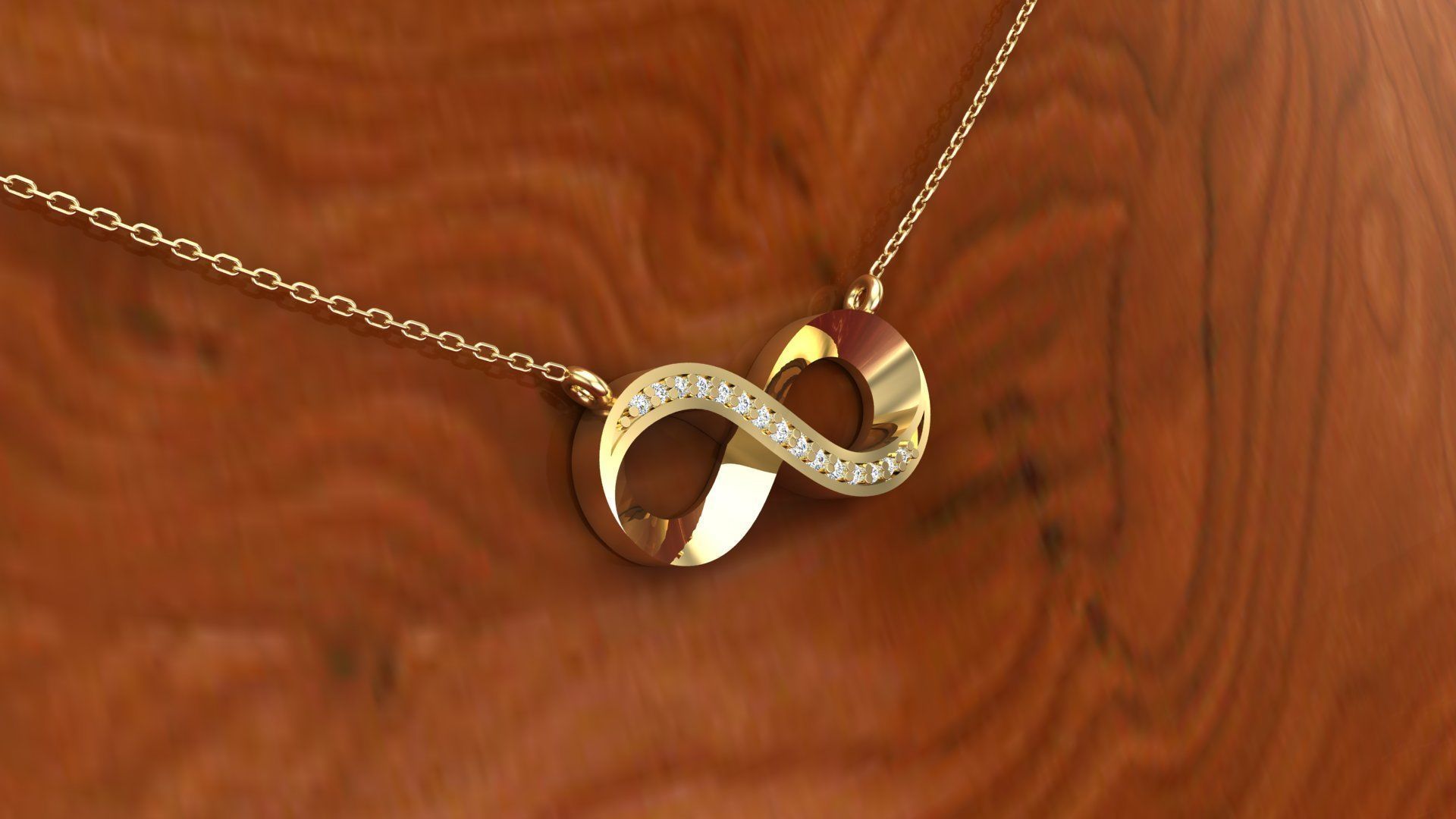 Pendant P9 The luxury female pendant with gem 3D print model_14