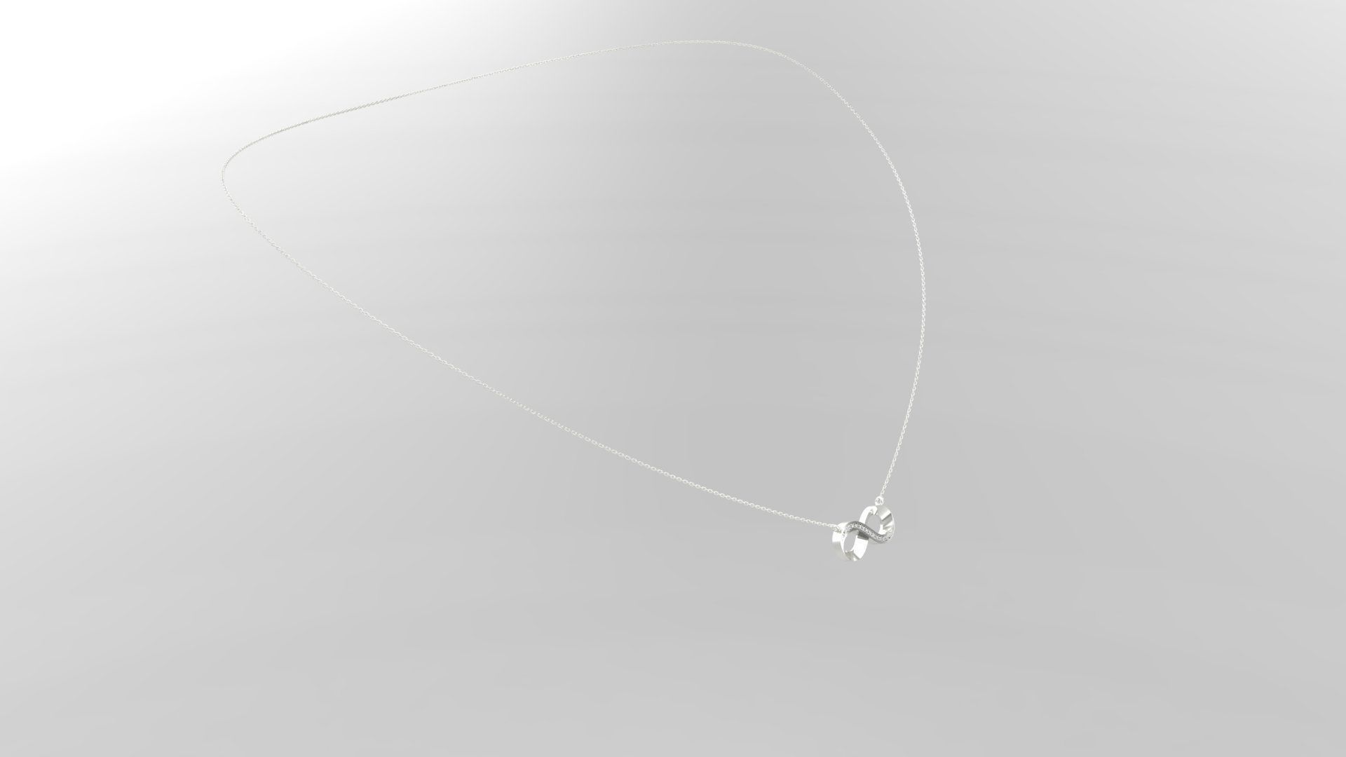 Pendant P9 The luxury female pendant with gem 3D print model_25