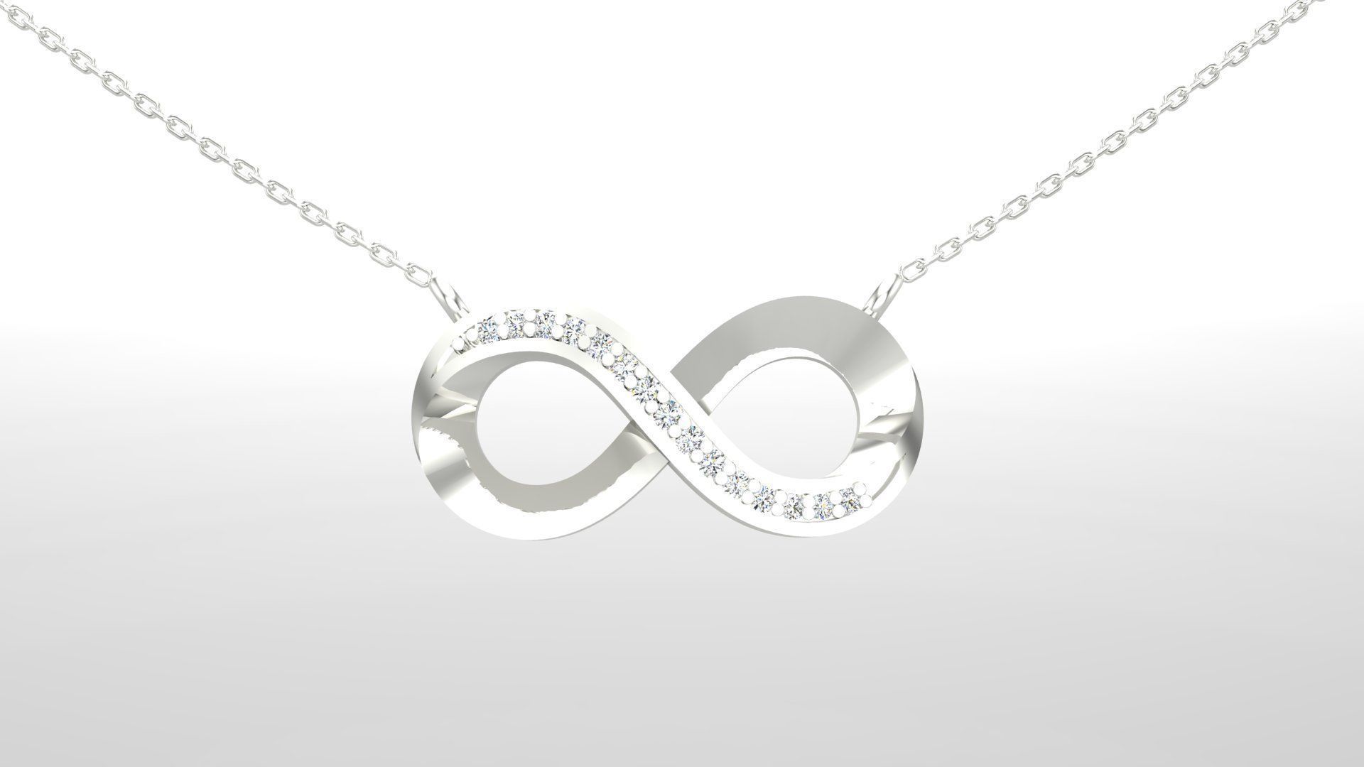 Pendant P9 The luxury female pendant with gem 3D print model_22