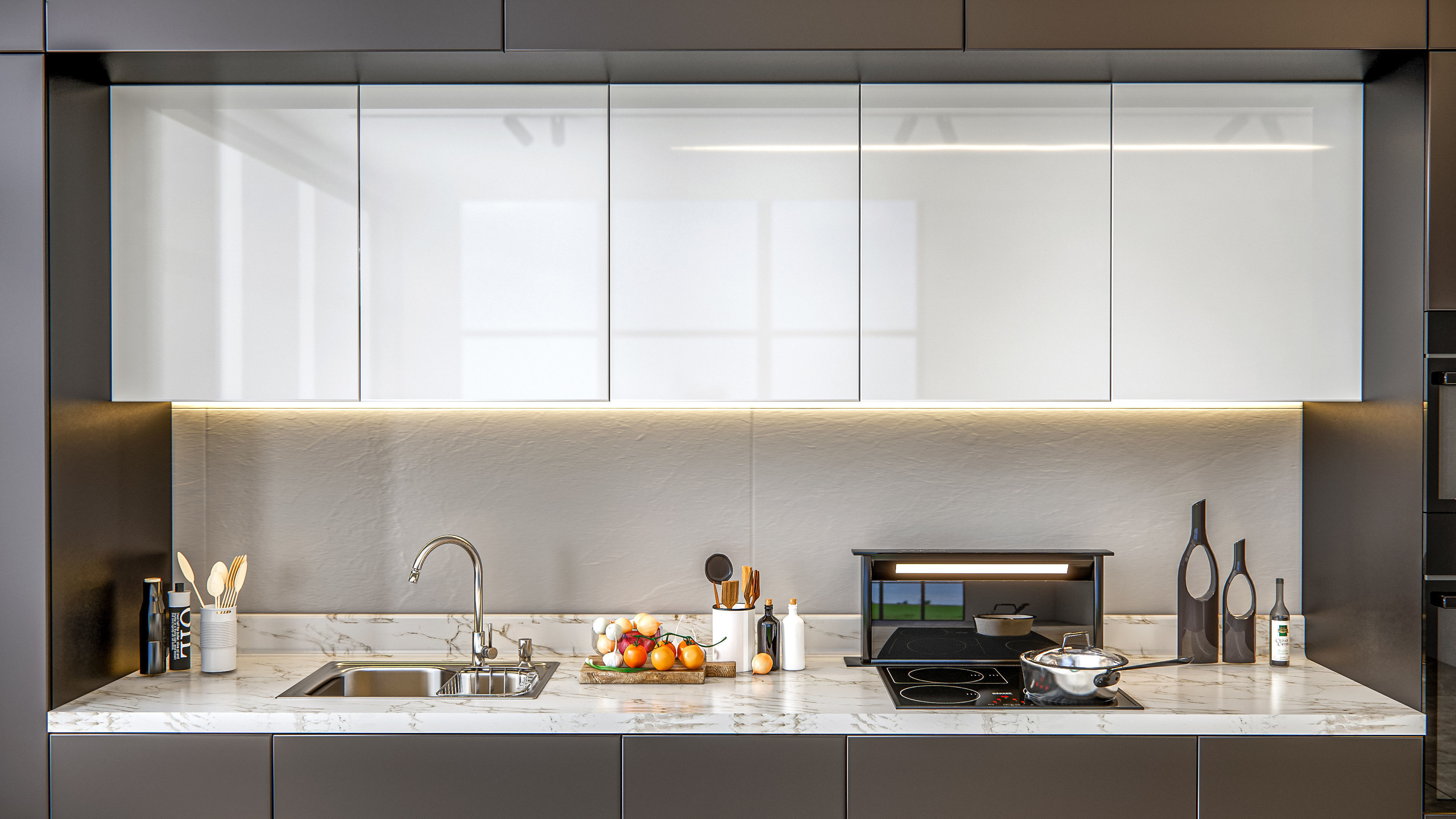 Kitchen fully parametric Resizable manufacturable 009 3D model_13