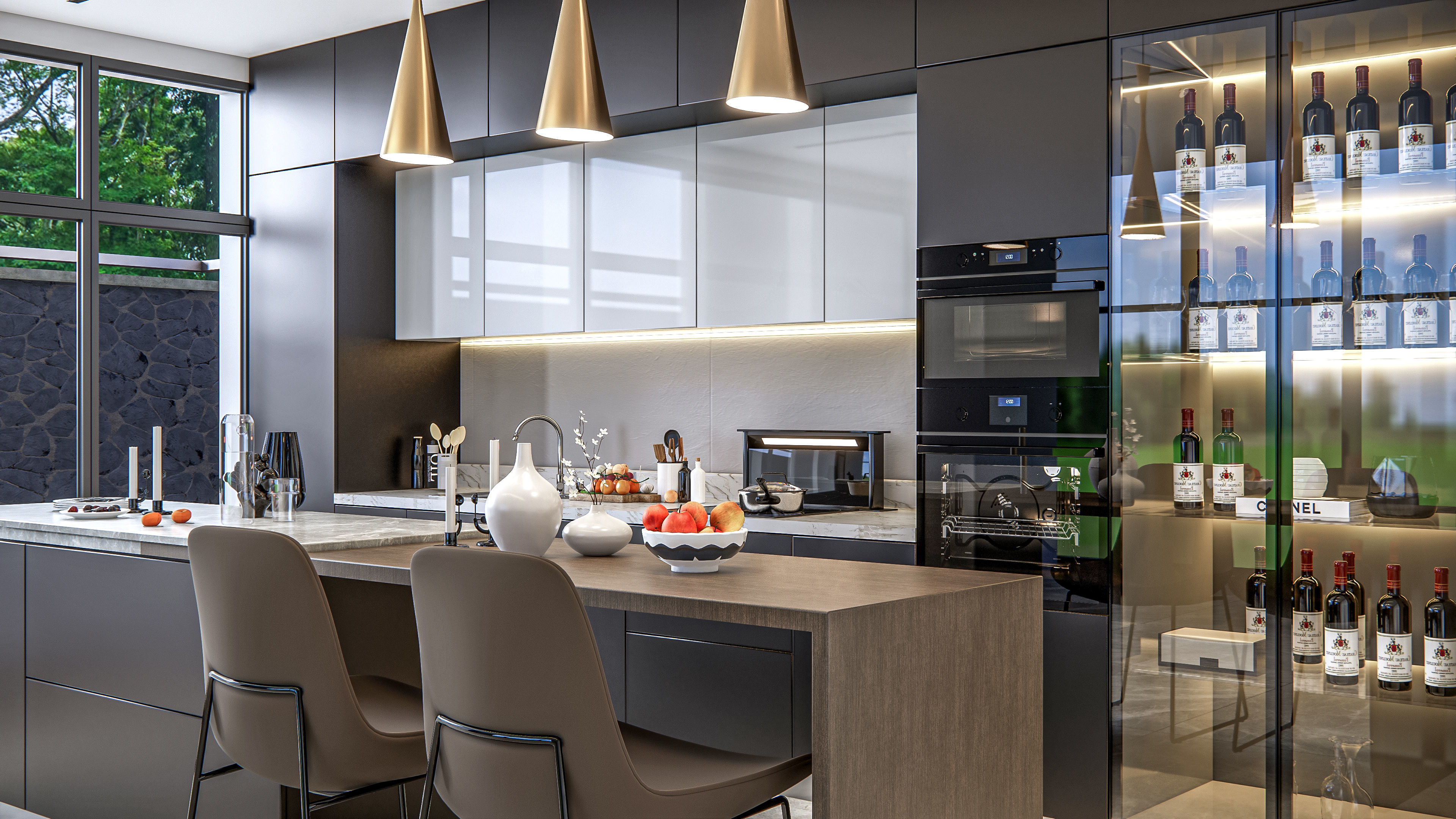 Kitchen fully parametric Resizable manufacturable 009 3D model_8