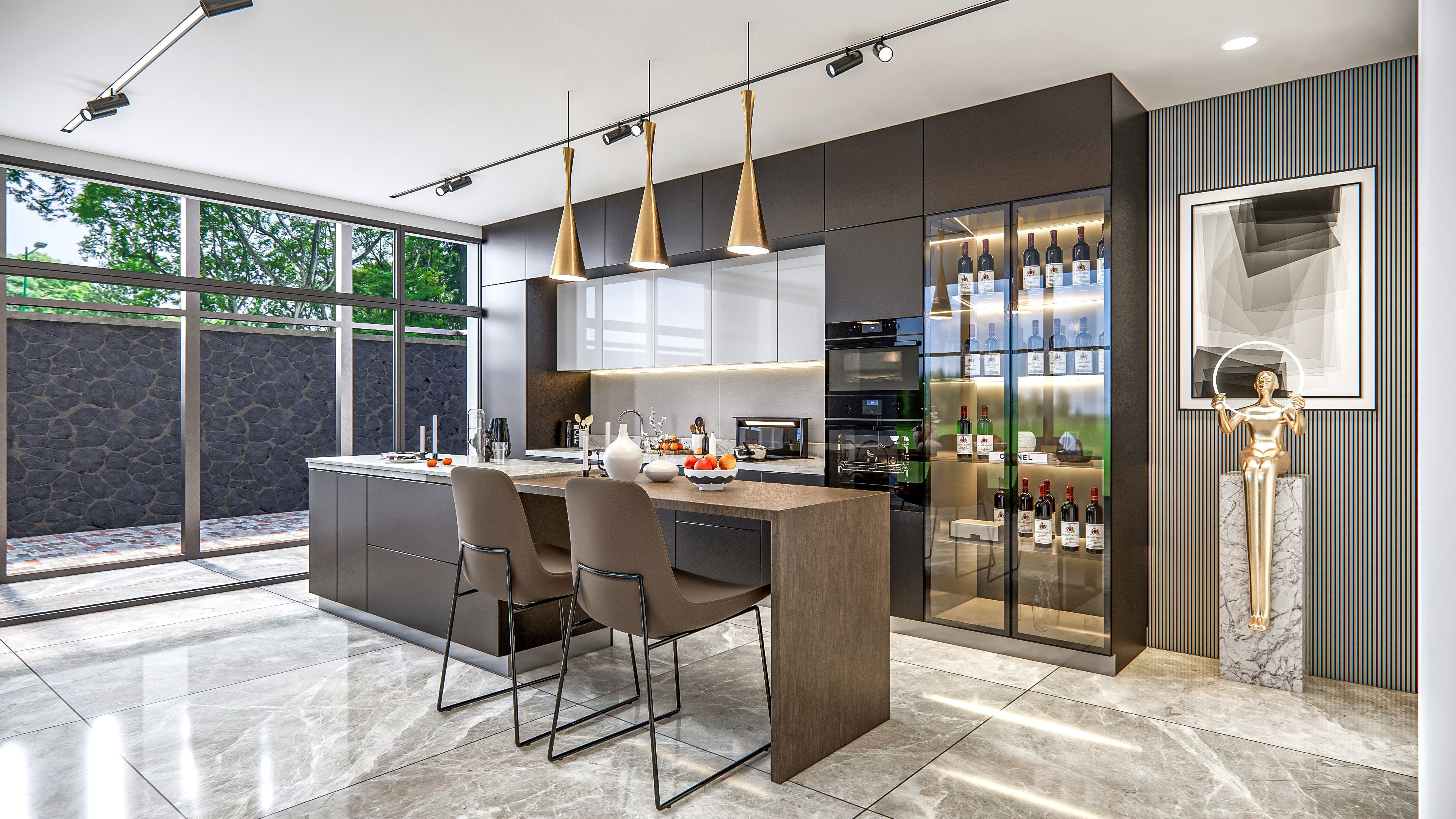 Kitchen fully parametric Resizable manufacturable 009 3D model_16