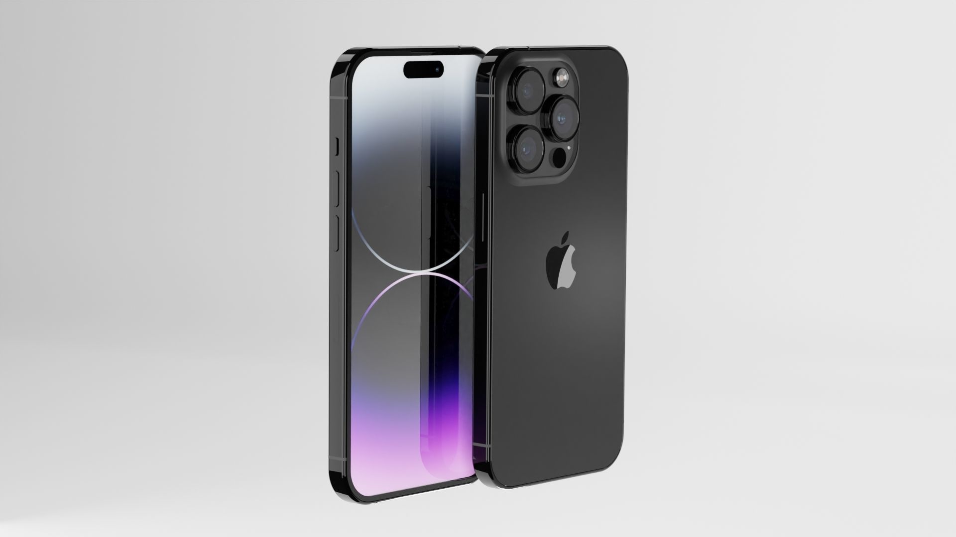 Iphone 14 Pro Max Space Grey 3D model_8