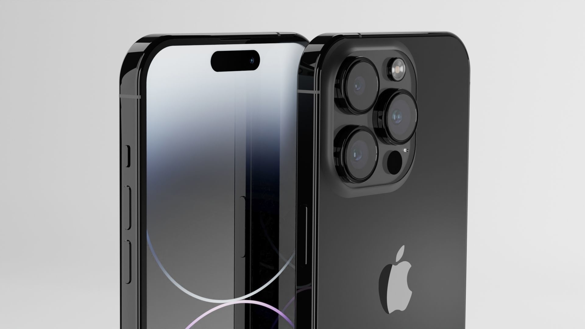 Iphone 14 Pro Max Space Grey 3D model_6