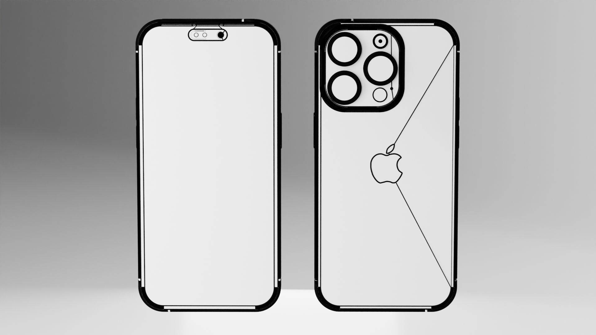 Iphone 14 Pro Max Space Grey 3D model_10