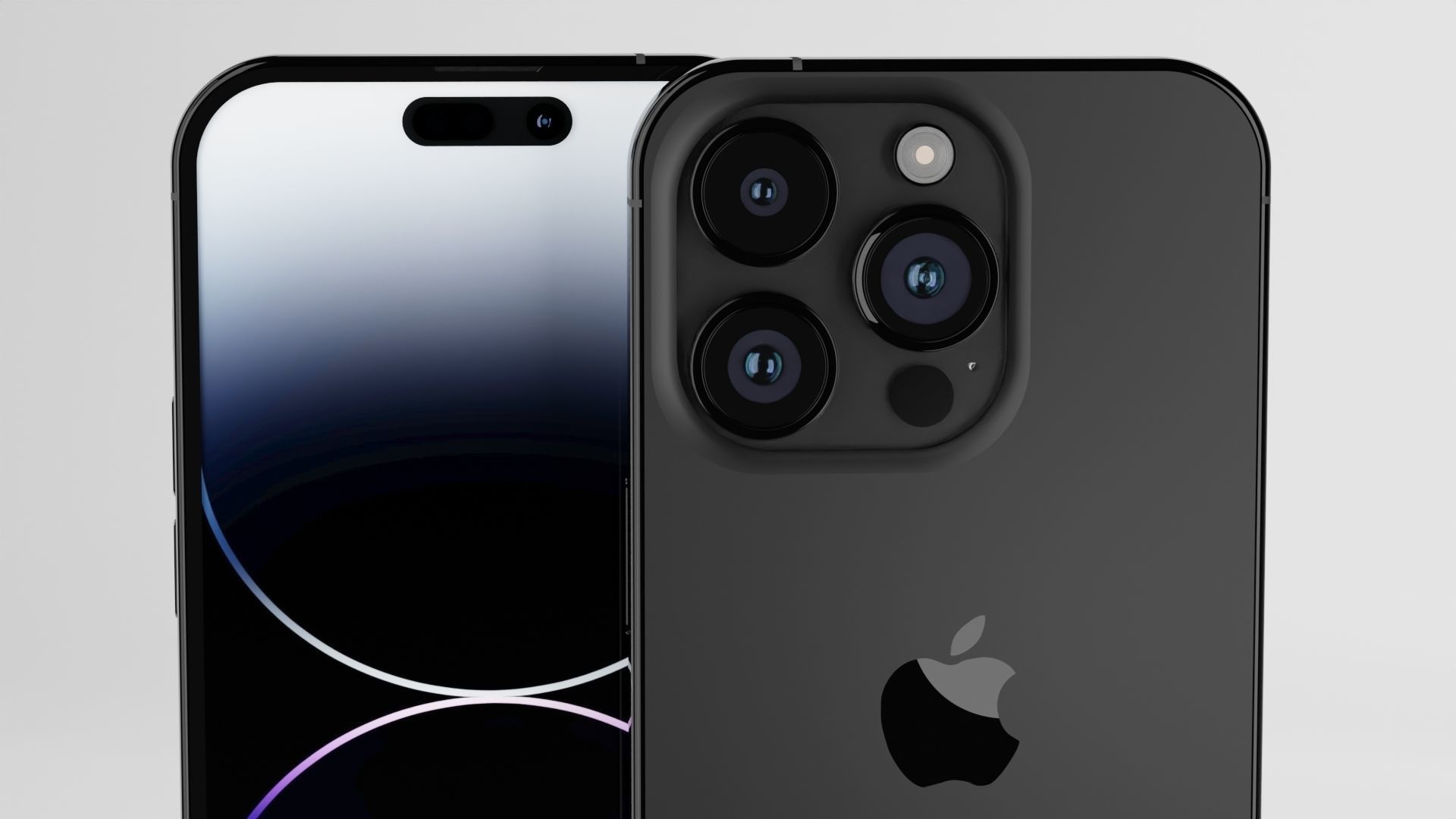 Iphone 14 Pro Max Space Grey 3D model_3