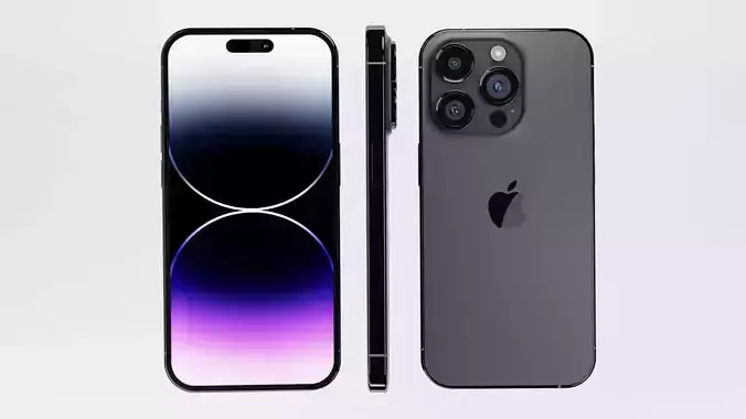 Iphone 14 Pro Max Space Grey 3D model Iphone 14 Pro Max Space Grey 3D model