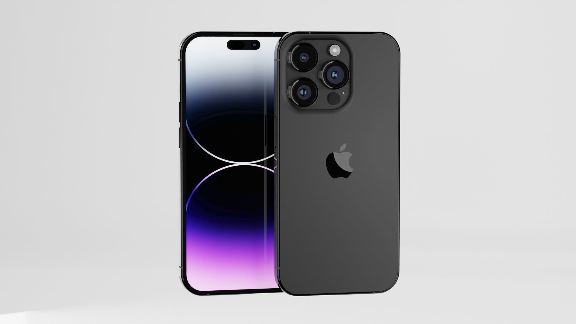 Iphone 14 Pro Max Space Grey 3D model_4