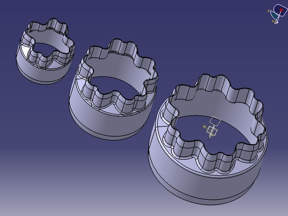 Cookie Cutter Flower-01 and Circle 3D print model_20