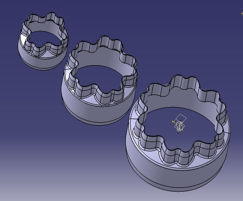 Cookie Cutter Flower-01 and Circle 3D print model_14