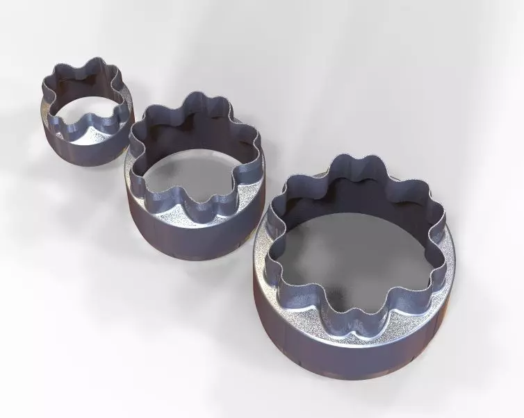 Cookie Cutter Flower-01 and Circle 3D print model_0