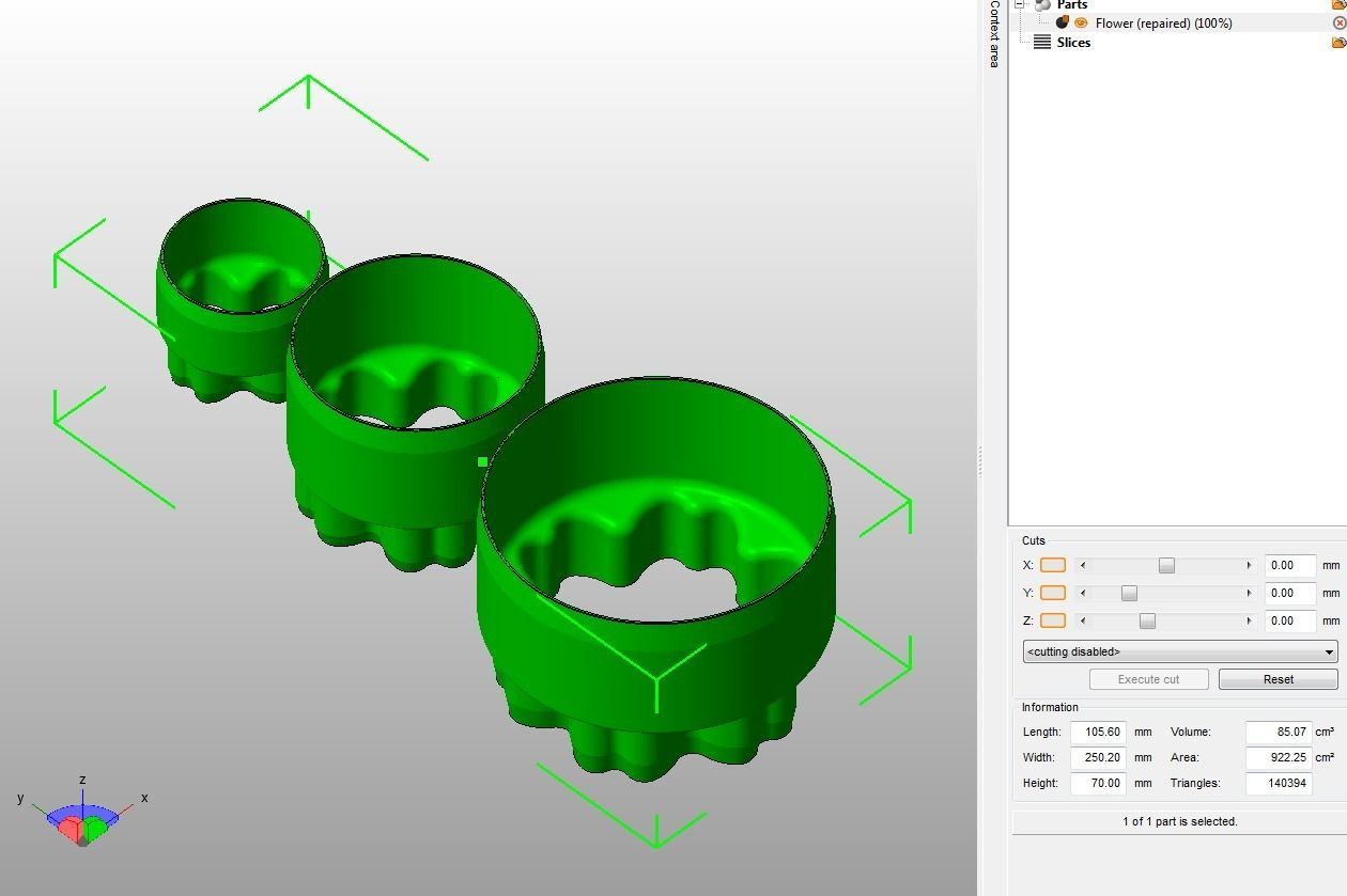 Cookie Cutter Flower-01 and Circle 3D print model_29