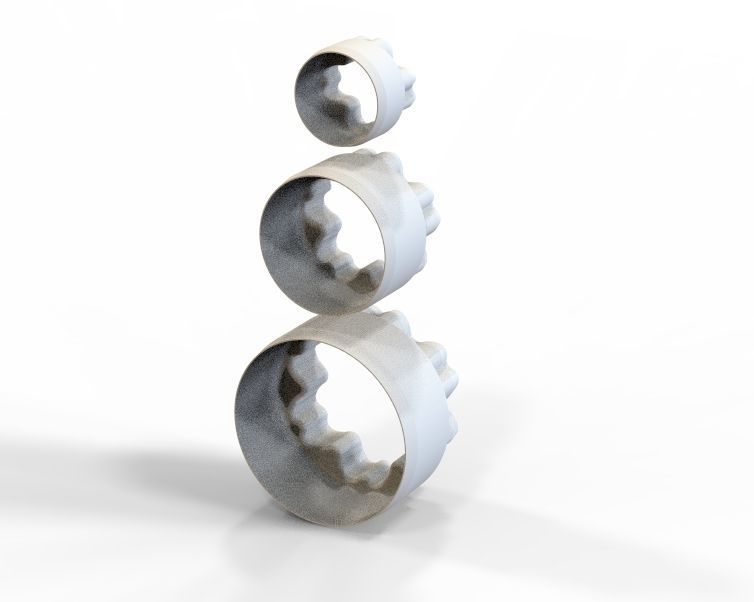 Cookie Cutter Flower-01 and Circle 3D print model_3