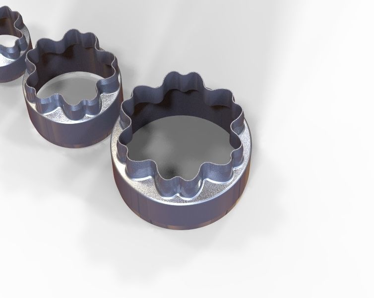 Cookie Cutter Flower-01 and Circle 3D print model_6