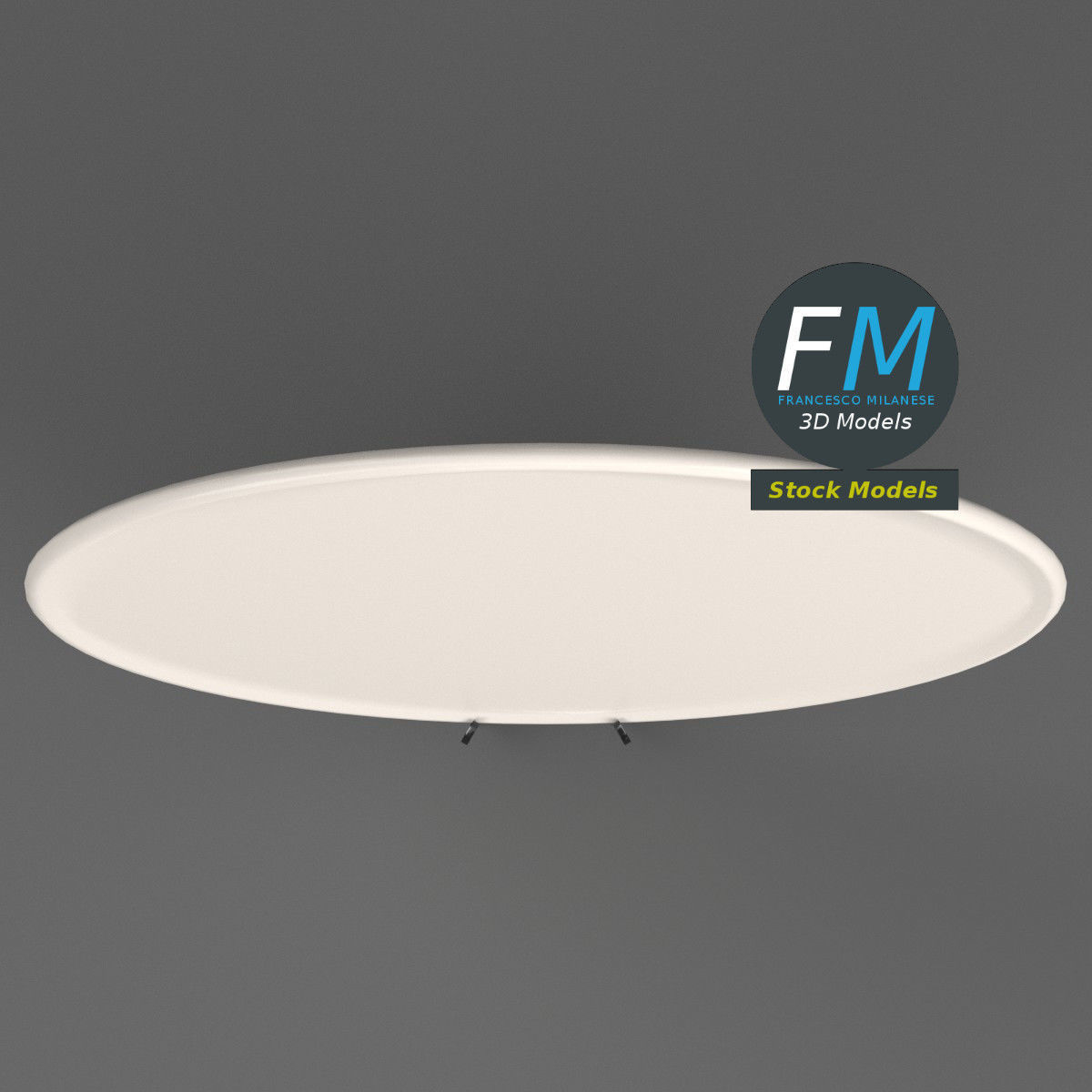 Plate on holder stand for display 3D model_6
