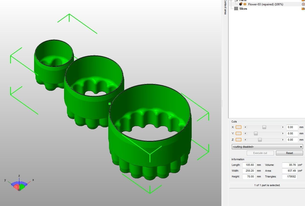 Cookie Cutter Flower-03 and Circle 3D print model_29