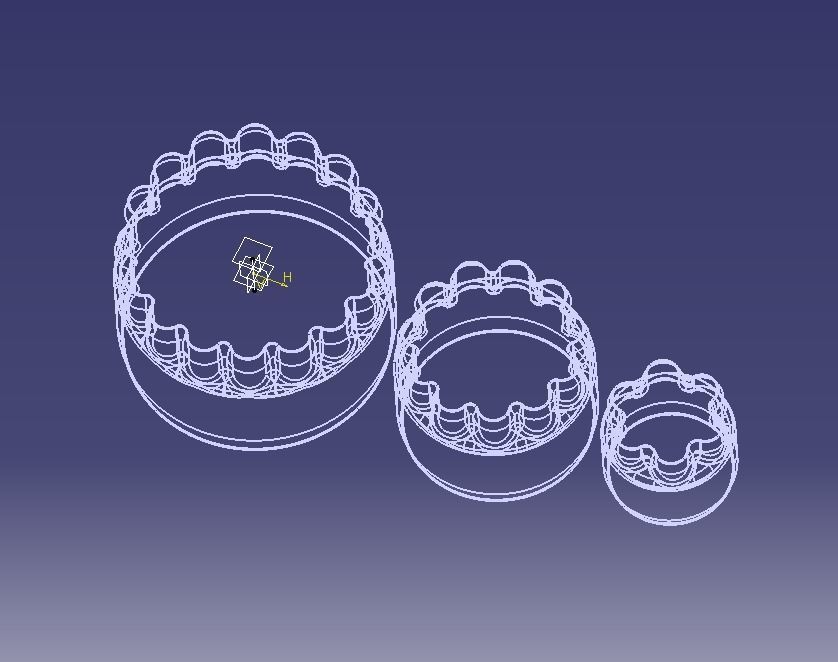 Cookie Cutter Flower-03 and Circle 3D print model_34