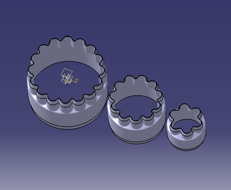 Cookie Cutter Flower-03 and Circle 3D print model_32