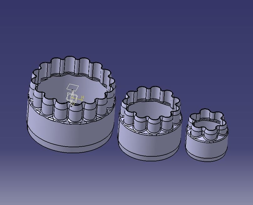 Cookie Cutter Flower-03 and Circle 3D print model_10