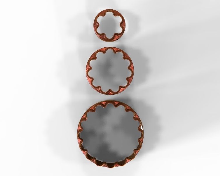 Cookie Cutter Flower-03 and Circle 3D print model_5