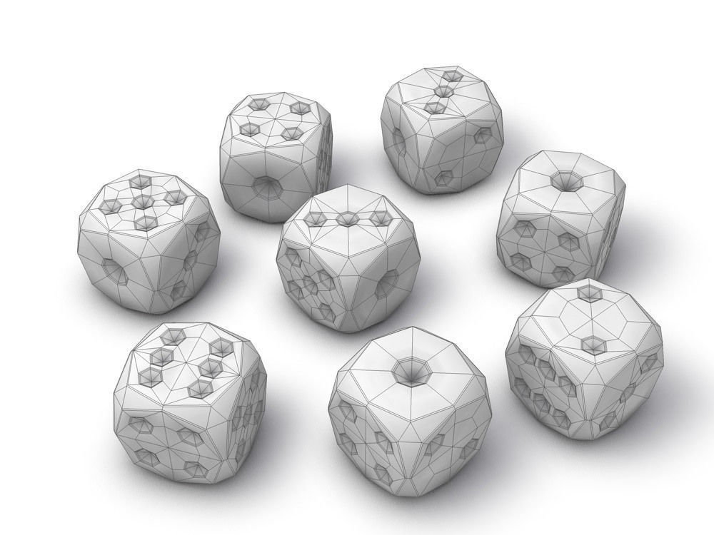 Real Dice 3D model_2