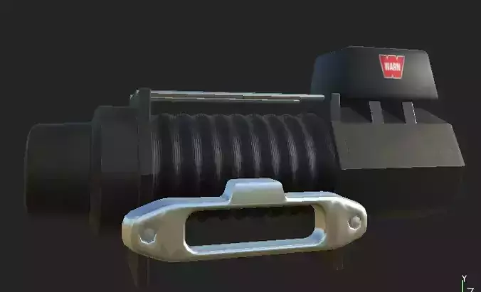 Low Poly Warn M12-S Winch