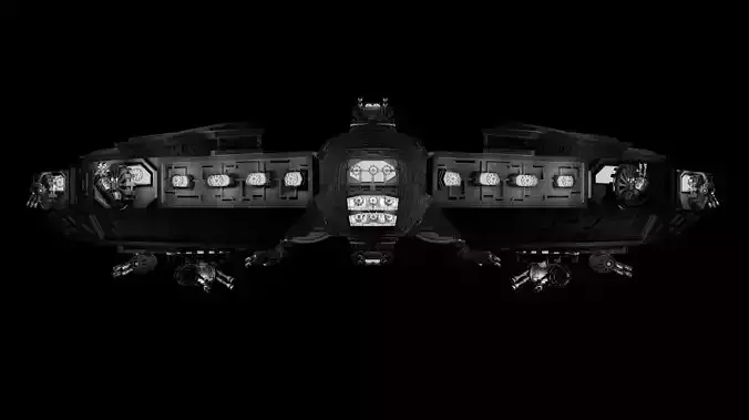 Star Wars Ship Low Poly Look 3D model
