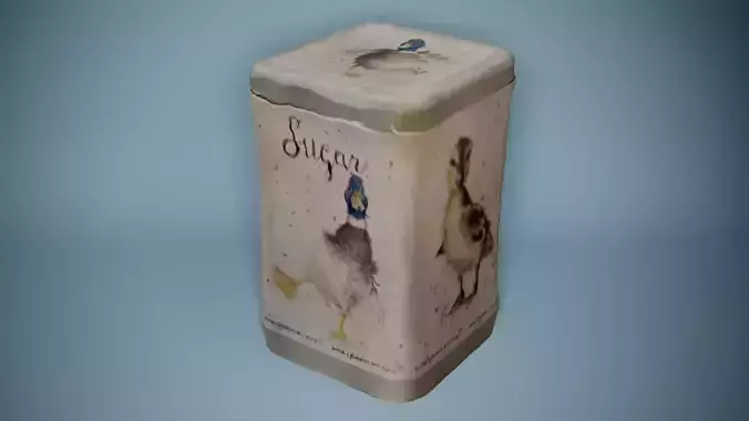 Duck Themed Sugar Tin