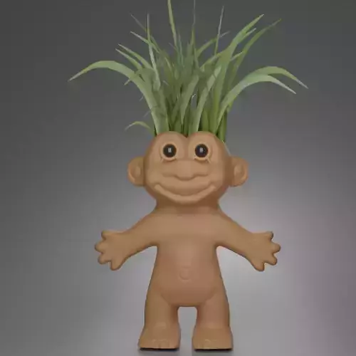 trolls pot planter 3D print model