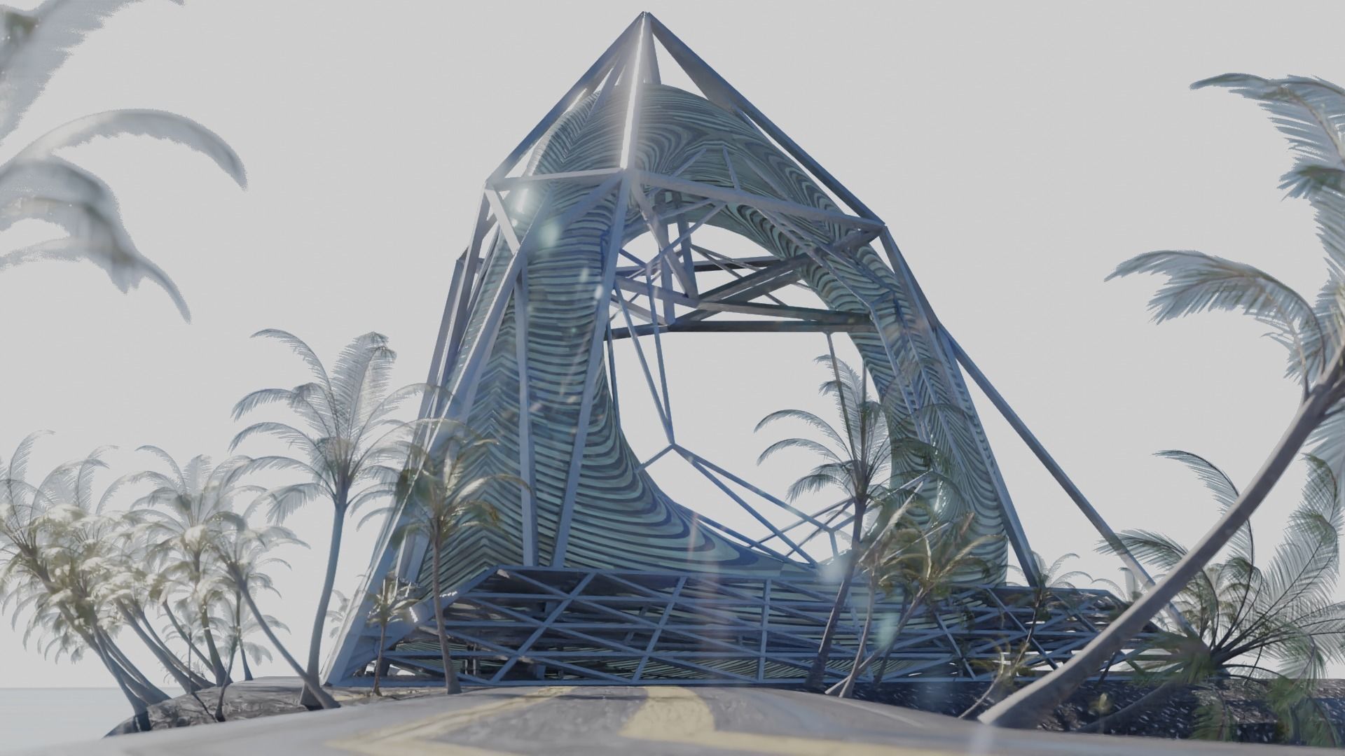 sci fi house Free Free 3D model_4