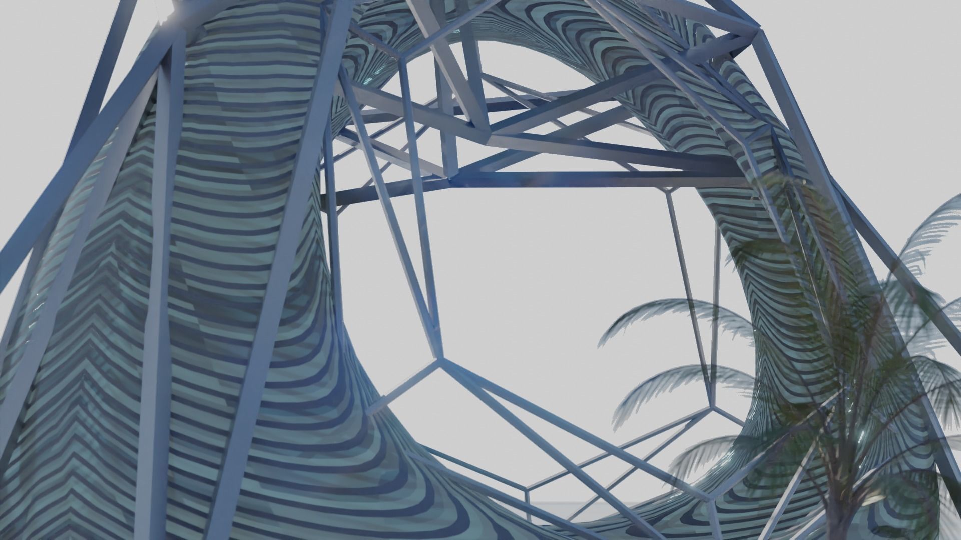 sci fi house Free Free 3D model_7