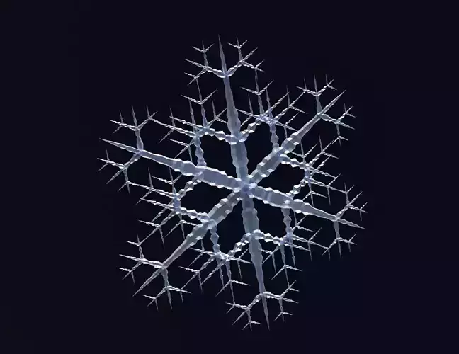Snowflake animated model