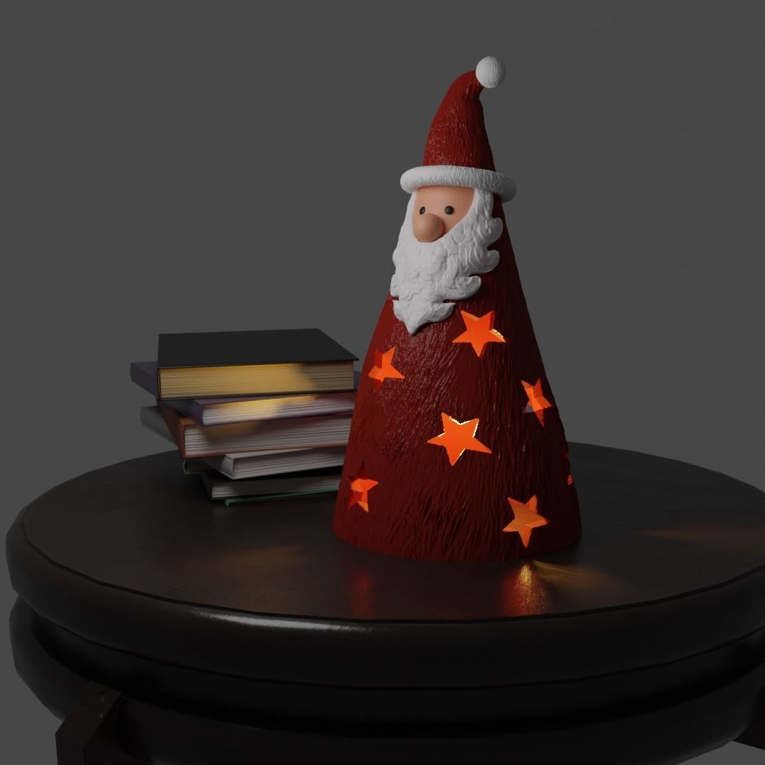 christmas lamp 3D print model_1