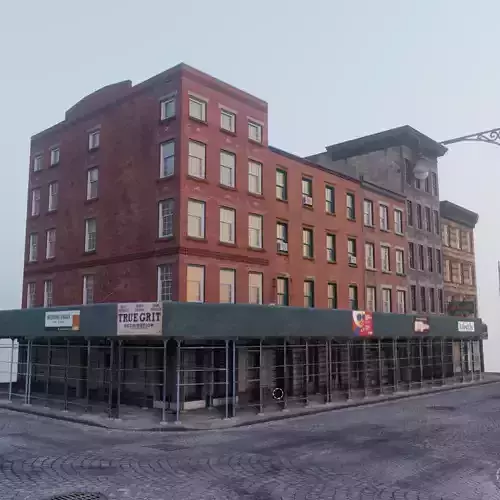 New York City SoHo Architecture Building Pack Low-poly 3D model