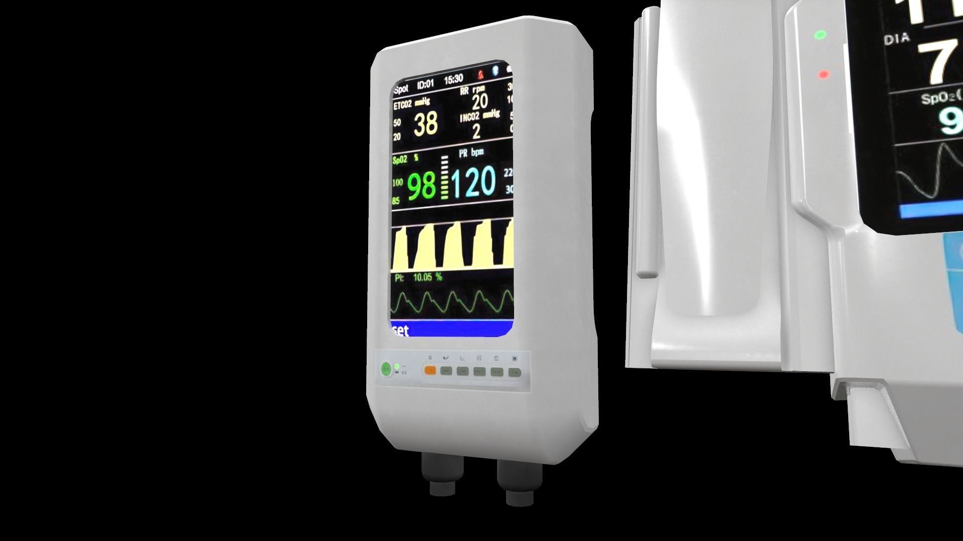 7 Hospital Screens Low-poly 3D model_7