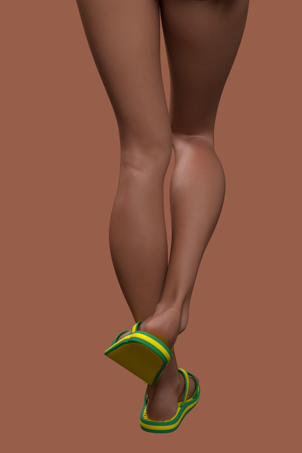 Cinematic female character Women Rigged in maya Low-poly 3D model_27